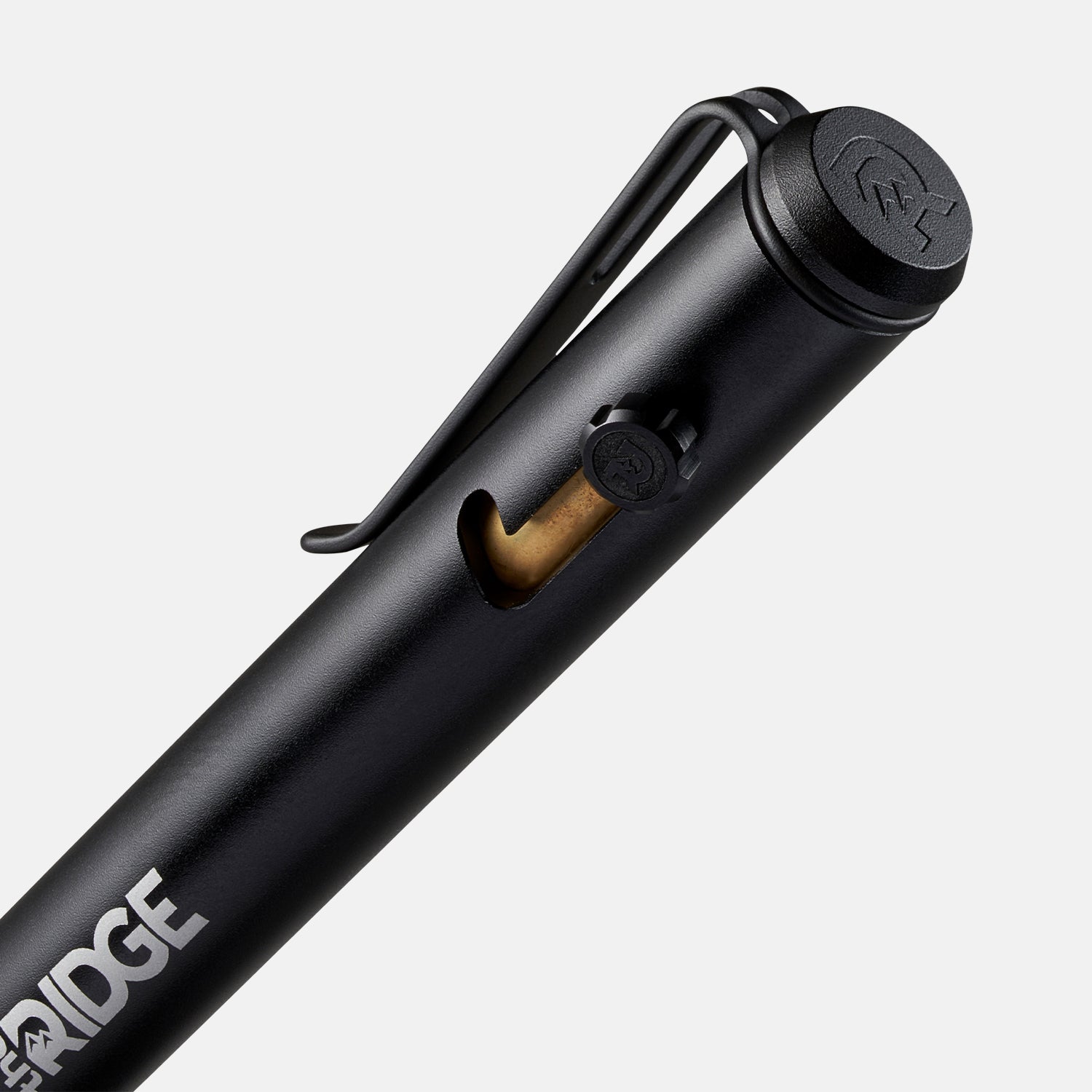 Bolt Action Pen - Black - Knurled Textured Grip // The Ridge